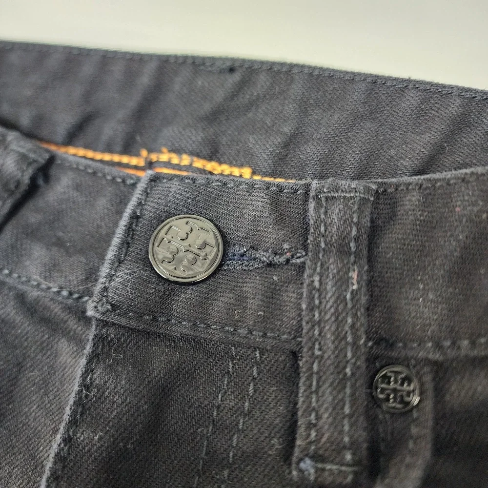Tory Burch Super Skinny Jeans Women's 27 Black Capsule Minimalist Wardrobe